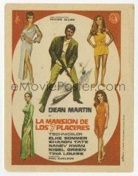4s770 WRECKING CREW Spanish herald '69 Carlos Escobar art of Dean Martin as Matt Helm with sexy spy babes!