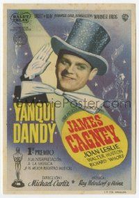 4s773 YANKEE DOODLE DANDY Spanish herald '45 different image of James Cagney as George M. Cohan!