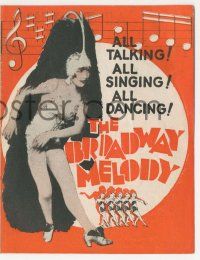 4s311 BROADWAY MELODY herald '29 Best Picture winner, all talking, all singing, all dancing!