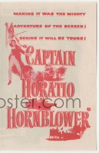 4s315 CAPTAIN HORATIO HORNBLOWER herald '51 Gregory Peck & Virginia Mayo, mighty adventure!