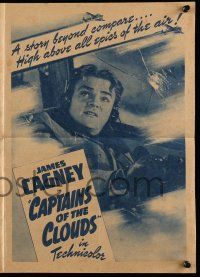 4s316 CAPTAINS OF THE CLOUDS herald '42 World War II airplane pilot James Cagney, different!