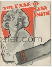 4s319 CASE OF LENA SMITH herald '29 Esther Ralston, James Hall, directed by Josef von Sternberg!