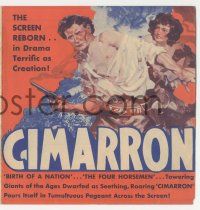 4s326 CIMARRON herald '31 Richard Dix & Irene Dunne in a drama terrific as creation!