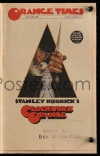 4s329 CLOCKWORK ORANGE 8pg herald '72 Stanley Kubrick classic, Malcolm McDowell, many color images!