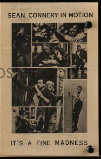 4s357 FINE MADNESS herald '66 Sean Connery can out-fox Joanne Woodward, Jean Seberg & them all!