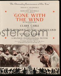 4s381 GONE WITH THE WIND herald '39 Clark Gable & Vivien Leigh in many great classic images!
