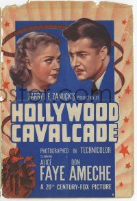4s392 HOLLYWOOD CAVALCADE herald '39 Alice Faye, Don Ameche, Buster Keaton & other top stars!