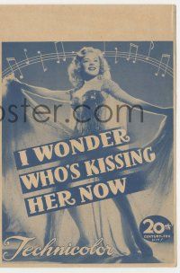 4s398 I WONDER WHO'S KISSING HER NOW herald '47 great images of sexy June Haver & Mark Stevens!