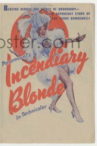 4s400 INCENDIARY BLONDE herald '45 super sexy showgirl Betty Hutton as Texas Guinan!