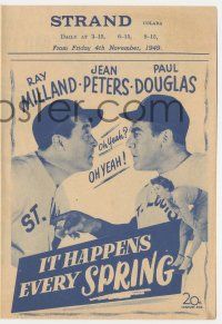 4s401 IT HAPPENS EVERY SPRING herald '49 Ray Milland & Douglas on St. Louis Cardinals baseball team!