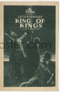 4s406 KING OF KINGS herald '27 Cecil B. DeMille Biblical epic, H.B. Warner as Jesus Christ!