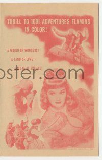 4s421 MAGIC CARPET herald '51 sexy Arabian Princess Lucille Ball in a world of wonders & love!