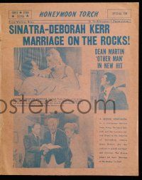 4s426 MARRIAGE ON THE ROCKS herald '65 Frank Sinatra, Deborah Kerr & Dean Martin, newspaper style!