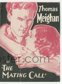 4s428 MATING CALL herald '28 early Howard Hughes, Thomas Meighan & Evelyn Brent, Rex Beach story!
