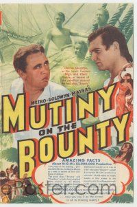4s437 MUTINY ON THE BOUNTY herald '35 Clark Gable, Charles Laughton, Movita, $2,000,000 sensation!