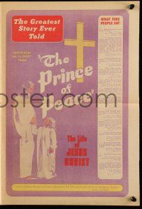 4s456 PRINCE OF PEACE herald '50 Kroger Babb's life of Jesus Christ with 6 year old Ginger Prince!