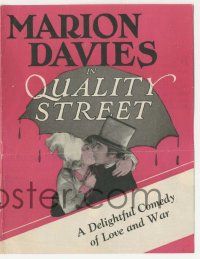 4s460 QUALITY STREET herald '27 Marion Davies, Conrad Nagel, delightful comedy of love & war!