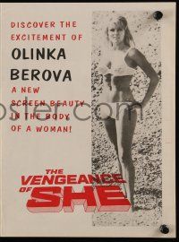 4s532 VENGEANCE OF SHE herald '68 Hammer fantasy, discover the excitement of sexy Olinka Berova!