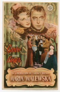 4s590 CONQUEST Spanish herald '44 Greta Garbo as Marie Walewska, Charles Boyer as Napoleon!