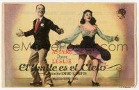 4s735 SKY'S THE LIMIT Spanish herald '45 different image of Fred Astaire & Joan Leslie dancing!