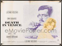 4t514 DEATH IN VENICE British quad '71 Luchino Visconti's Morte a Venezia, Bogarde, Rene Ferracci!
