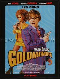 4t122 GOLDMEMBER advance French 16x21 '02 Mike Myers as Austin Powers, the heroes!