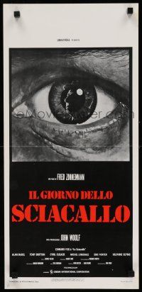 4t267 DAY OF THE JACKAL Italian locandina '73 Fred Zinnemann assassination classic, different art!