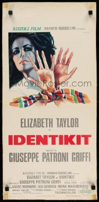 4t270 DRIVER'S SEAT Italian locandina '74 cool artwork of Elizabeth Taylor by Manfredo!