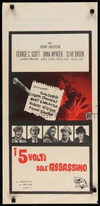 4t287 LIST OF ADRIAN MESSENGER Italian locandina '63 John Huston, different art and images!