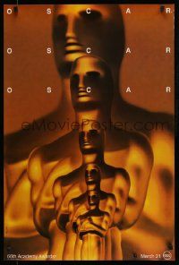 4w012 66TH ANNUAL ACADEMY AWARDS 1sh '94 by Saul Bass, wonderful art of Oscar statuettes!