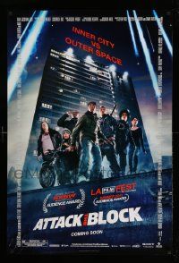 4w079 ATTACK THE BLOCK advance DS 1sh '11 Jodie Whittaker, John Boyega, inner city vs. outer space!