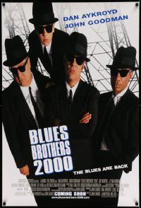 4w122 BLUES BROTHERS 2000 advance DS 1sh '98 Dan Aykroyd, John Goodman, John Landis directed!