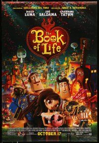 4w124 BOOK OF LIFE style C advance DS 1sh '14 Diego Luna, Zoe Saldana, Channing Tatum!