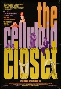 4w164 CELLULOID CLOSET 1sh '96 documentary about homosexuals in Hollywood!