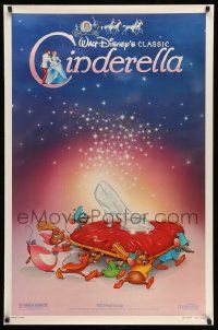 4w175 CINDERELLA 1sh R87 Walt Disney classic romantic musical fantasy cartoon!