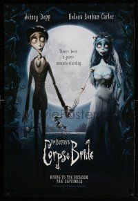 4w194 CORPSE BRIDE September teaser DS 1sh '05 Tim Burton stop-motion animated horror musical!