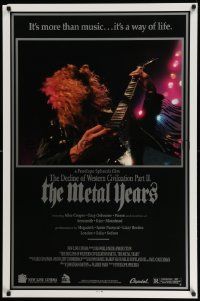 4w223 DECLINE OF WESTERN CIVILIZATION 2 1sh '88 The Metal Years, Dave Mustaine from Megadeth!
