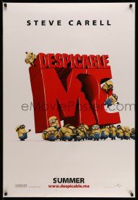 4w226 DESPICABLE ME DS advance 1sh '10 Summer style, Steve Carell, cute CGI, superbad, superdad!