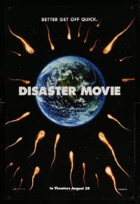 4w248 DISASTER MOVIE teaser DS 1sh '08 Matt Lanter, Vanessa Lachey, G-Thang, better get off quick!