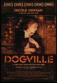 4w253 DOGVILLE DS 1sh '03 Lauren Bacall, Lars von Trier, great image of pretty Nicole Kidman!