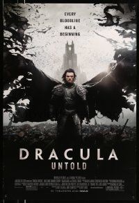 4w258 DRACULA UNTOLD DS 1sh '14 every bloodline has a beginning, vampires!