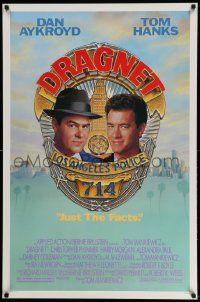 4w259 DRAGNET 1sh '87 Dan Aykroyd as detective Joe Friday with Tom Hanks!