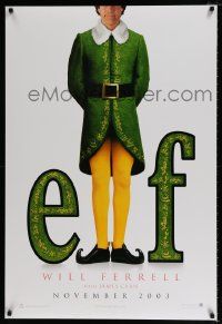 4w278 ELF teaser DS 1sh '03 Jon Favreau directed, James Caan & Will Ferrell in Christmas comedy!