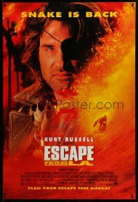 4w289 ESCAPE FROM L.A. advance 1sh '96 John Carpenter, Kurt Russell returns as Snake Plissken!