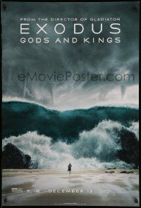 4w293 EXODUS: GODS & KINGS style G teaser DS 1sh '14 Bale as Moses walking through Red Sea!