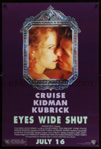 4w300 EYES WIDE SHUT advance 1sh '99 Kubrick, Tom Cruise & Nicole Kidman reflected in mirror!