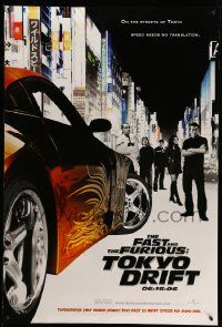 4w311 FAST & THE FURIOUS: TOKYO DRIFT teaser DS 1sh '06 Lucas Black, Zachery Ty Bryan