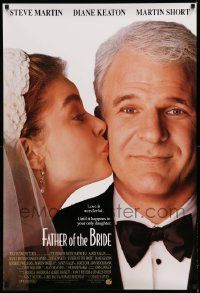 4w316 FATHER OF THE BRIDE int'l DS 1sh '91 great image of worried father Steve Martin