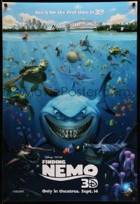 4w321 FINDING NEMO advance DS 1sh R12 best Disney & Pixar animated fish movie!