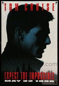4w622 MISSION IMPOSSIBLE teaser DS 1sh '96 Tom Cruise, Jon Voight, Brian De Palma directed!